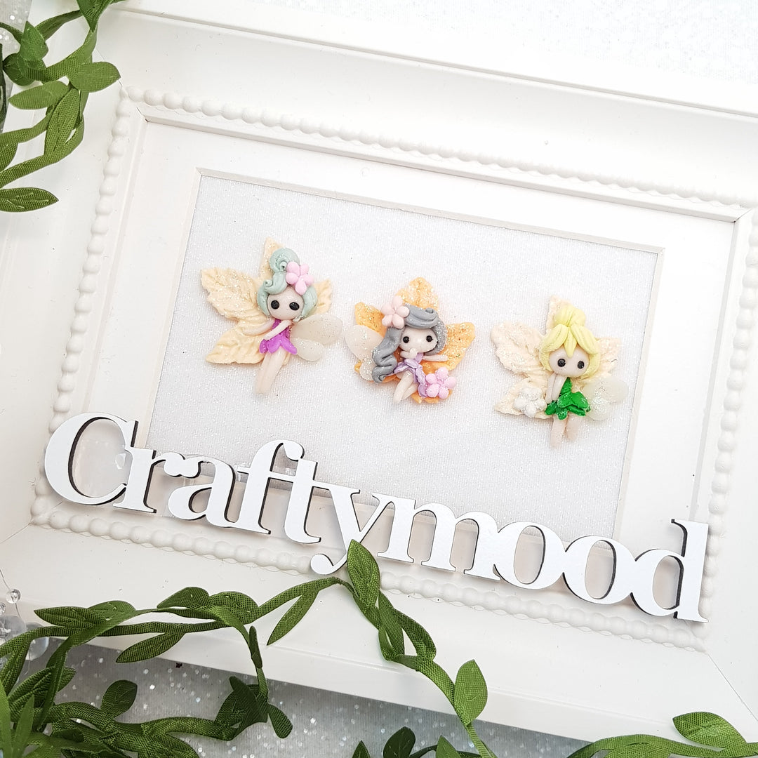 Adorable Autumn Fairies - Embellishment Clay Bow Centre