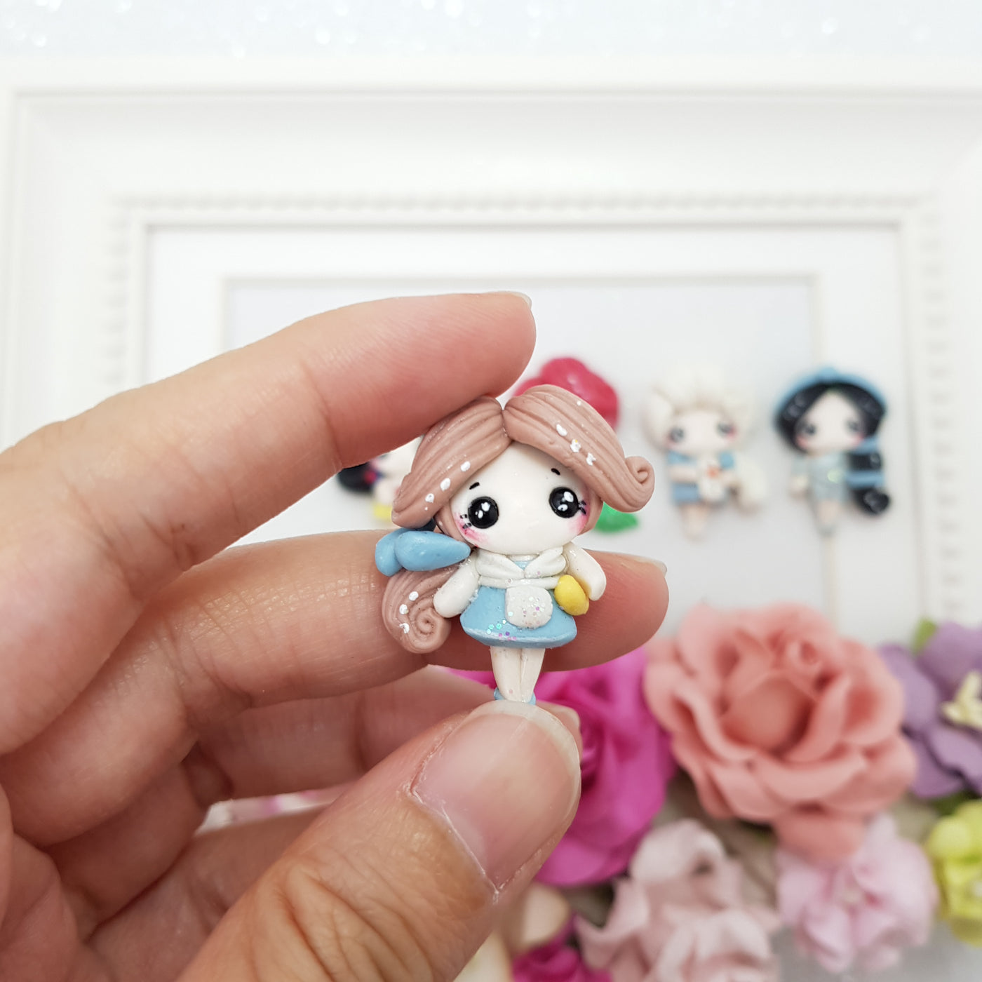 Clay Charm Embellishment - Mini Toddler Princess