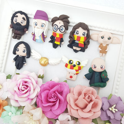 Clay Charm Embellishment - The Wizards