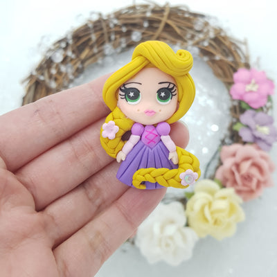 princess pout doll - Embellishment Clay Bow Centre