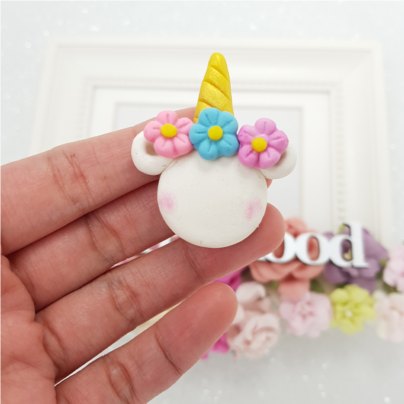 Clay Charm Embellishment - UNIMOUSE PERSONALISED PLAQUE