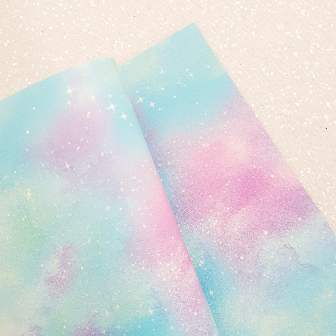 Galaxy sky - pu leather vinyl canvas choose-fabric-material-sheets