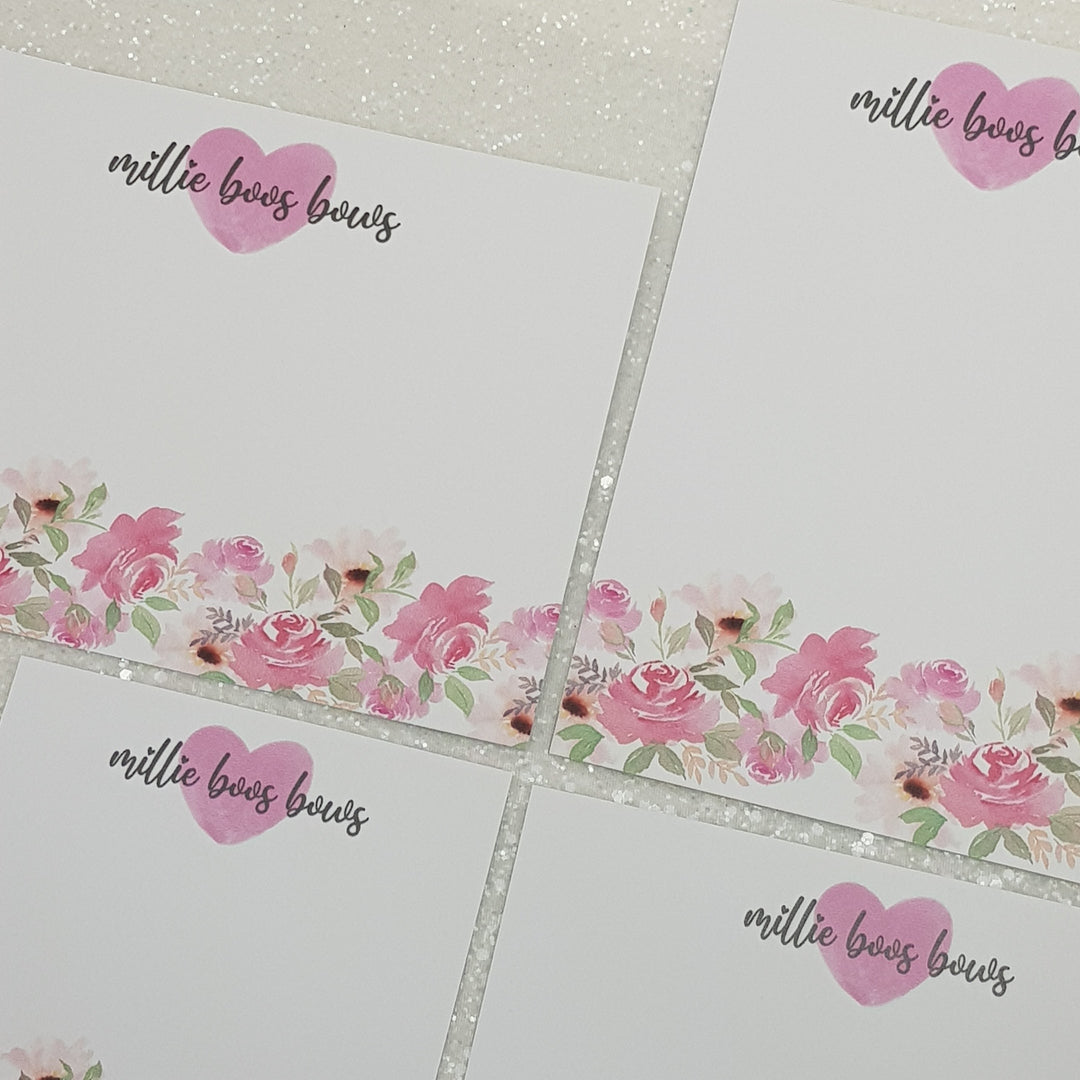 Custom bow display cards