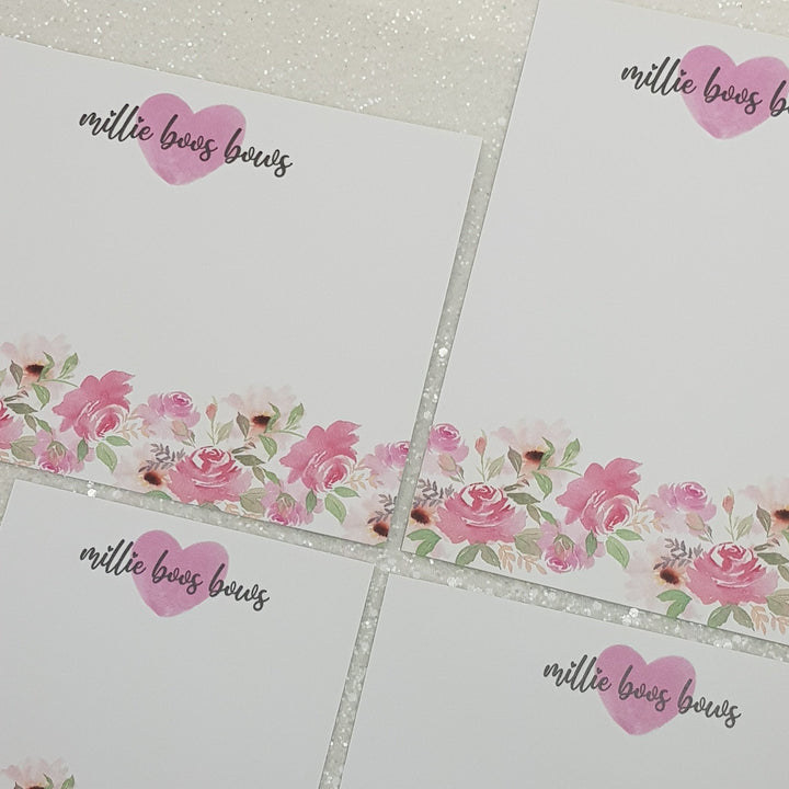 Custom bow display cards