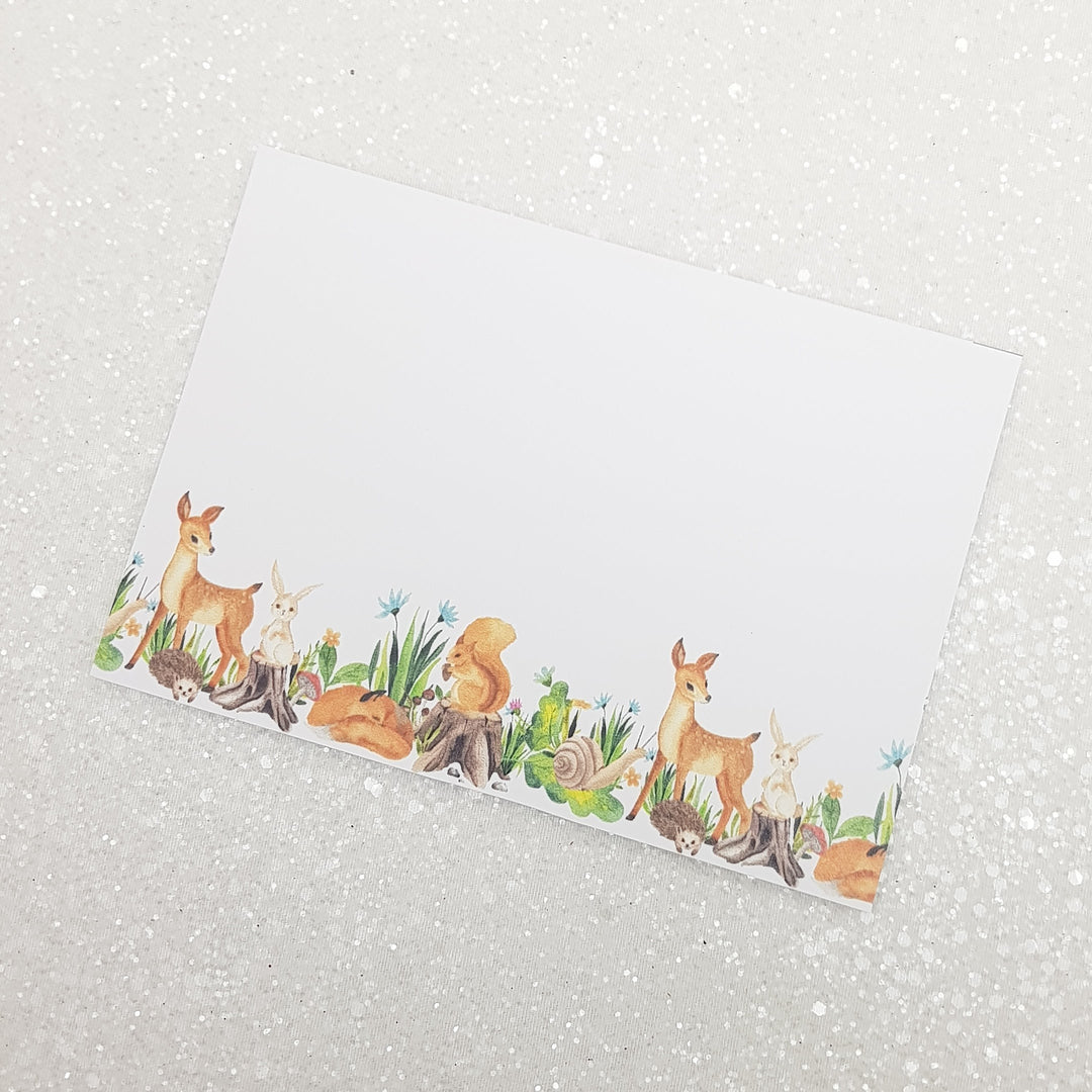 woodland creature display cards