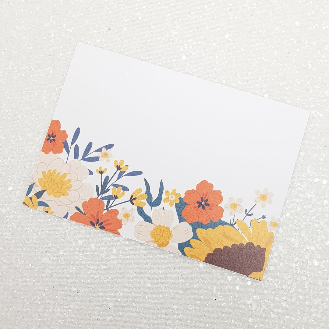 autumn floral display cards