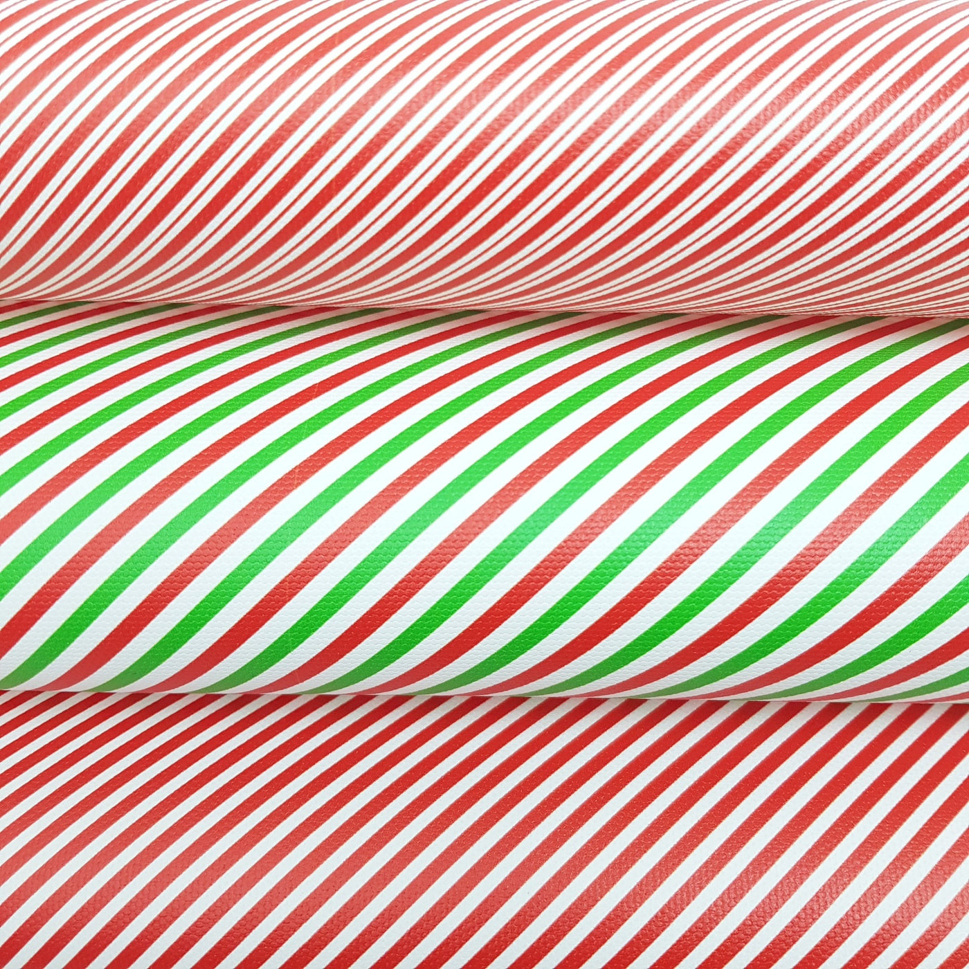 Christmas candy cane stripe sweet xmas   - Leatherette vinyl - canvas - choose Fabric material Sheets