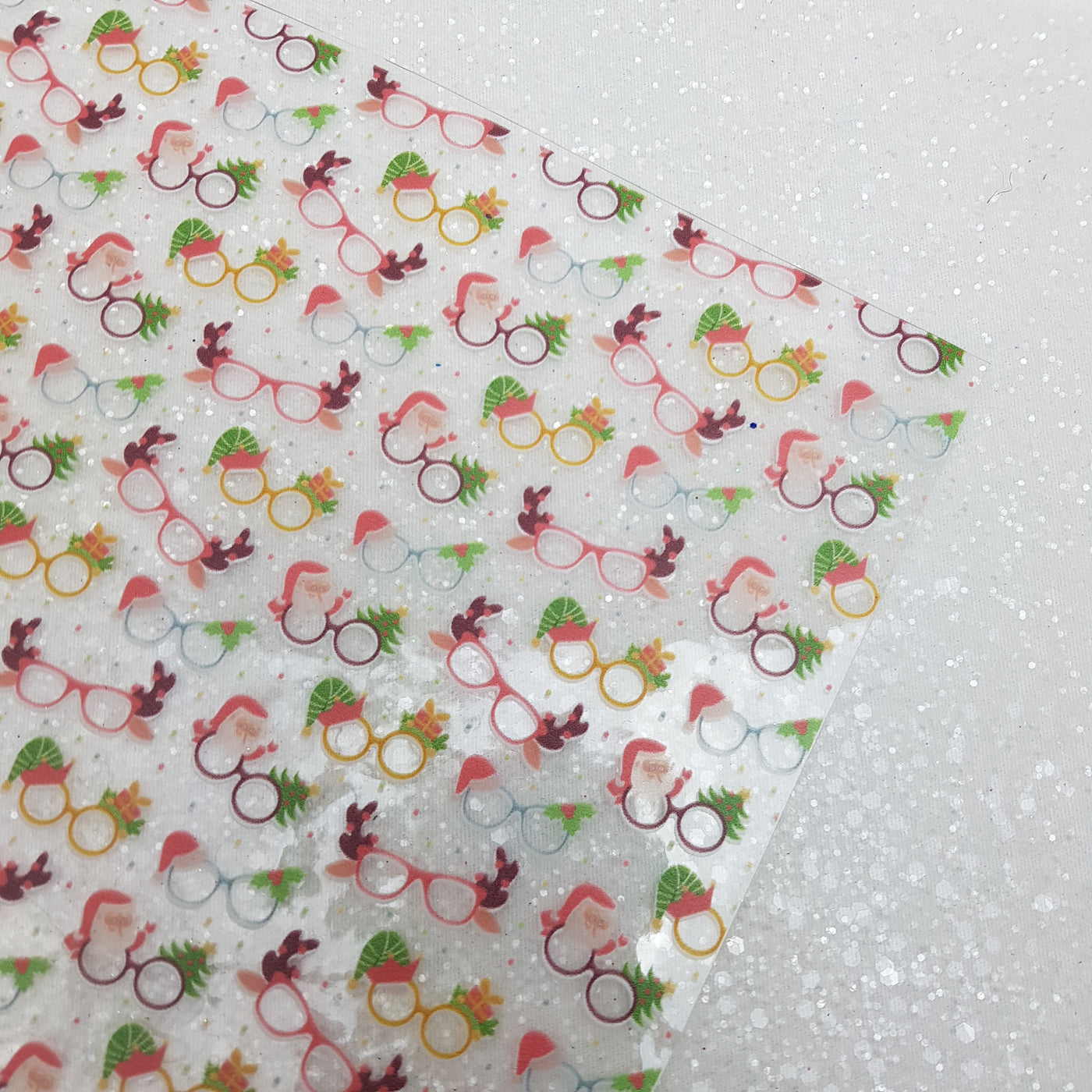 Cute Christmas glasses - Clear transparent vinyl sheets