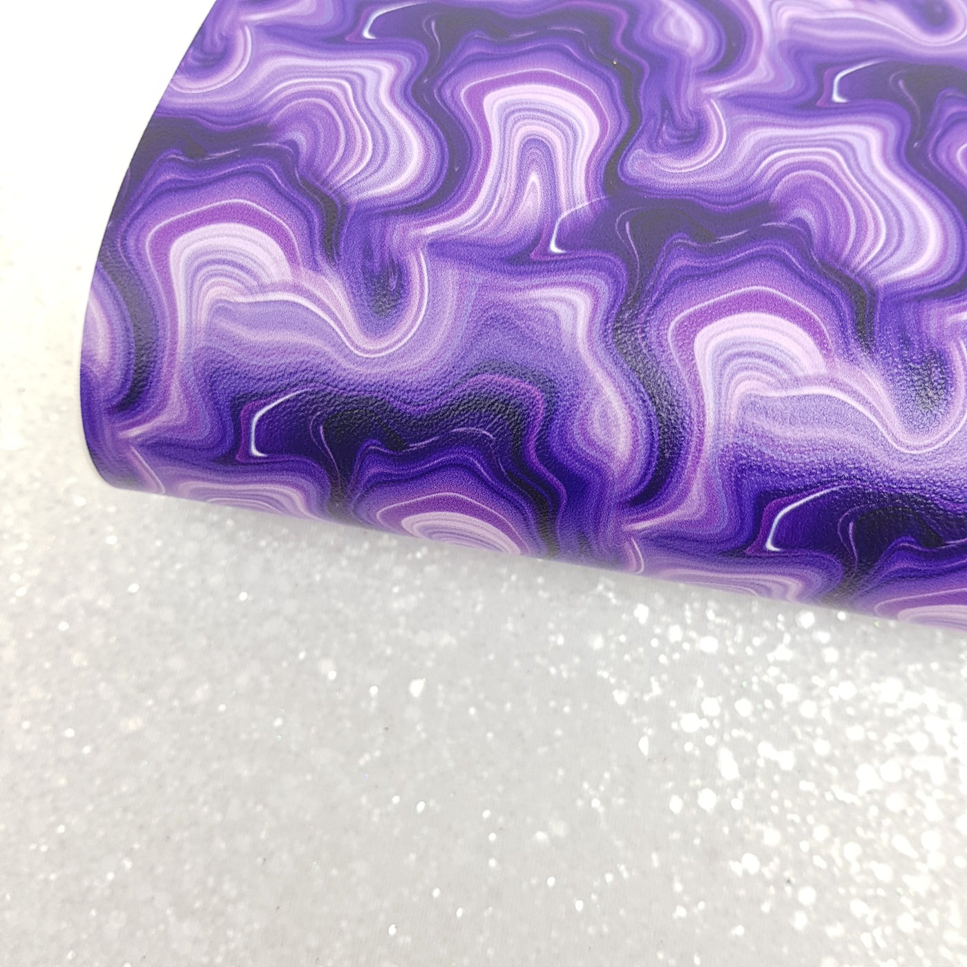Geode texture stone crystal purple gradient - Pu Leather vinyl - canvas - choose Fabric material Sheets