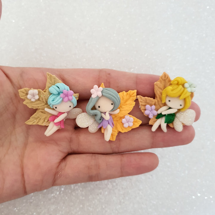 Adorable Autumn Fairies - Embellishment Clay Bow Centre