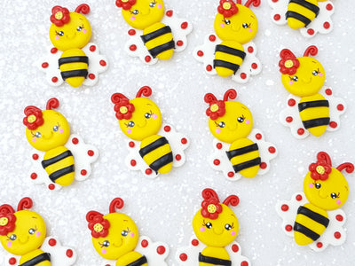 Clay Charm Embellishment - Bee Delight - Crafty Mood