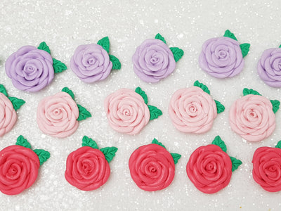 Clay Charm Embellishment - Rose - Large or Small - Crafty Mood