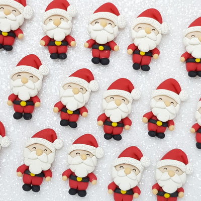 Clay Charm Embellishment - Christmas Santa 4 cm - Crafty Mood