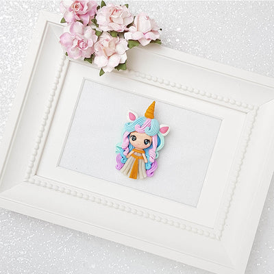 Clay Charm Embellishment - Unicorn Girl Limited - Crafty Mood