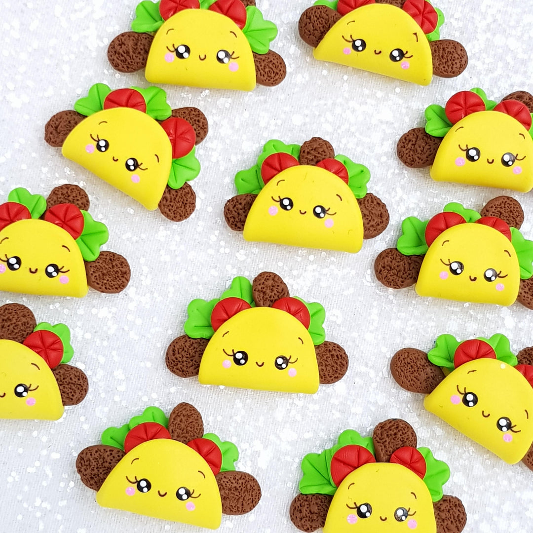 Clay Charm Embellishment - Taco Delight - Crafty Mood