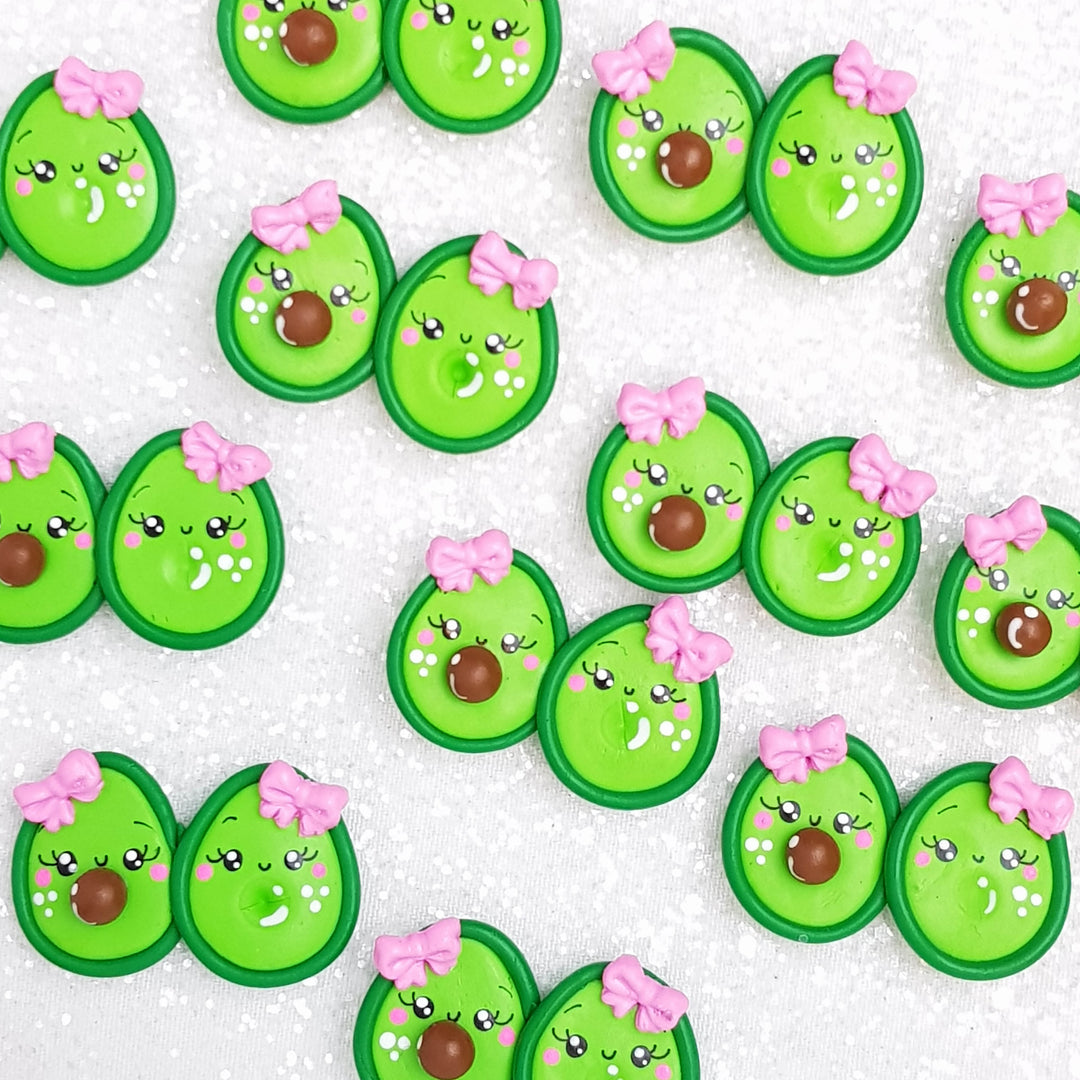 Clay Charm Embellishment - Avocado Delight - Crafty Mood