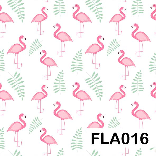 Flamingo - Leatherette vinyl - canvas - choose Fabric Sheets