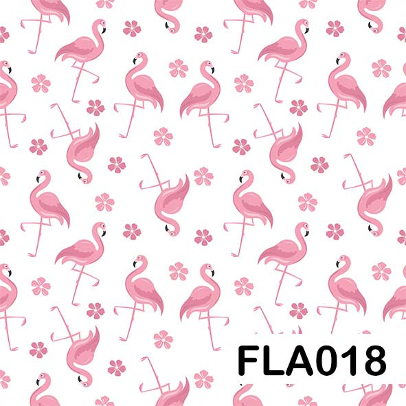 Flamingo - Leatherette vinyl - canvas - choose Fabric Sheets