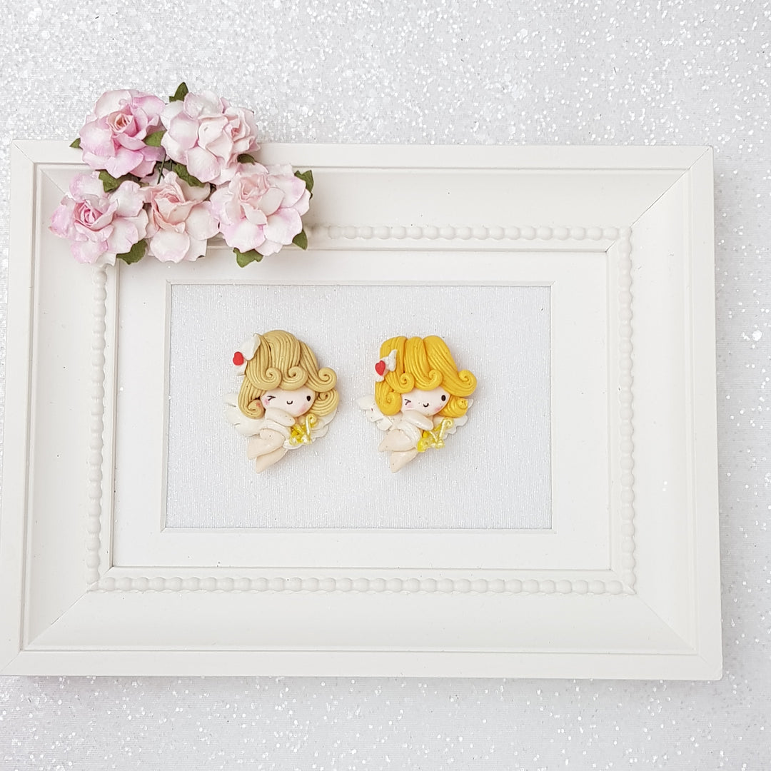 Sale Lovely cupid - Embellishment Clay Bow Centre - Crafty Mood