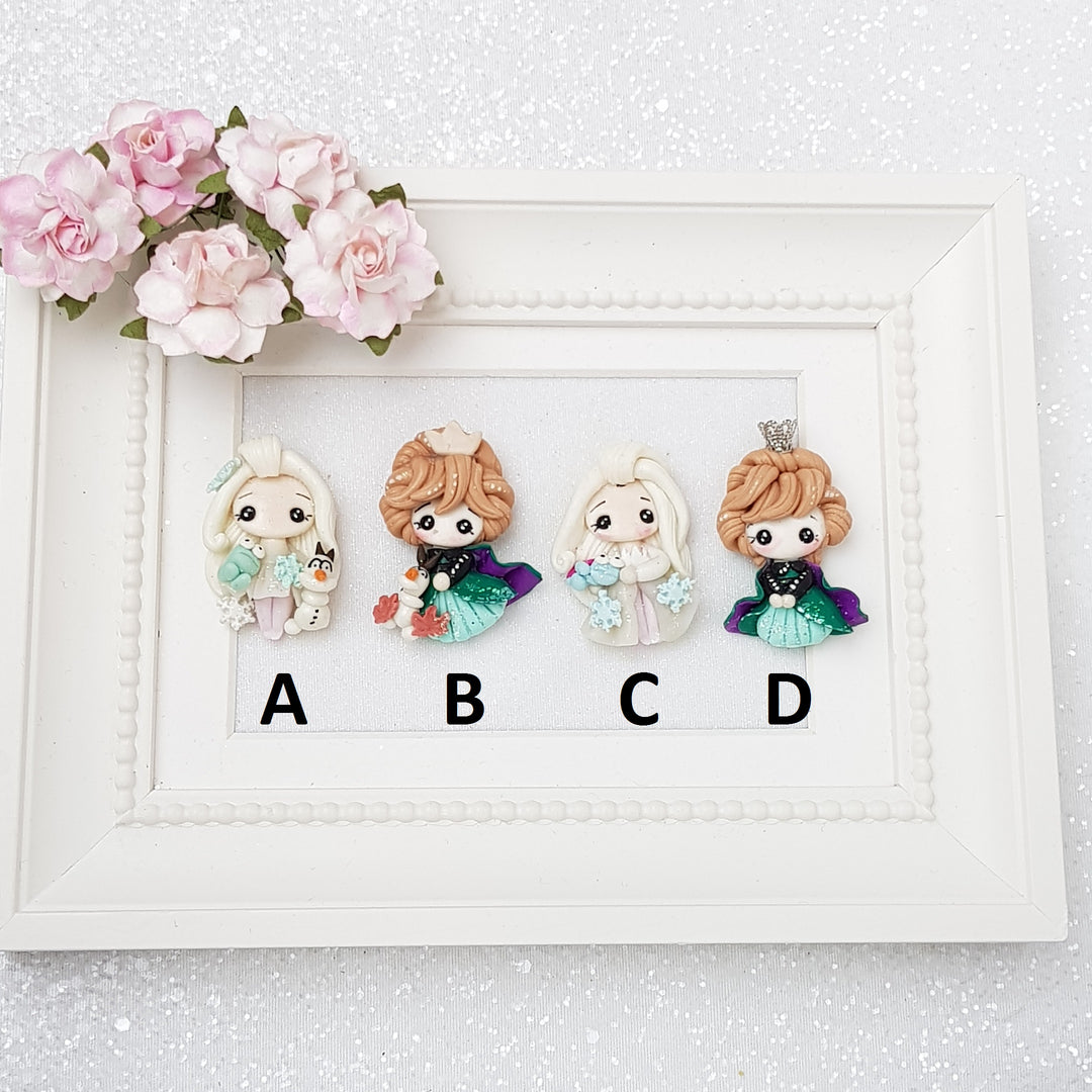 Princess Winter - Embellishment Clay Bow Centre - Crafty Mood