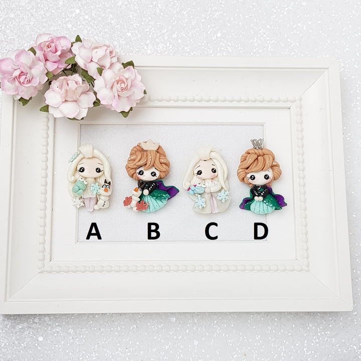 Princess Winter - Embellishment Clay Bow Centre - Crafty Mood