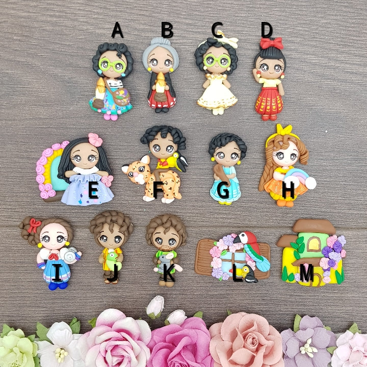 SALE Magic family - Clay Charm Embellishment