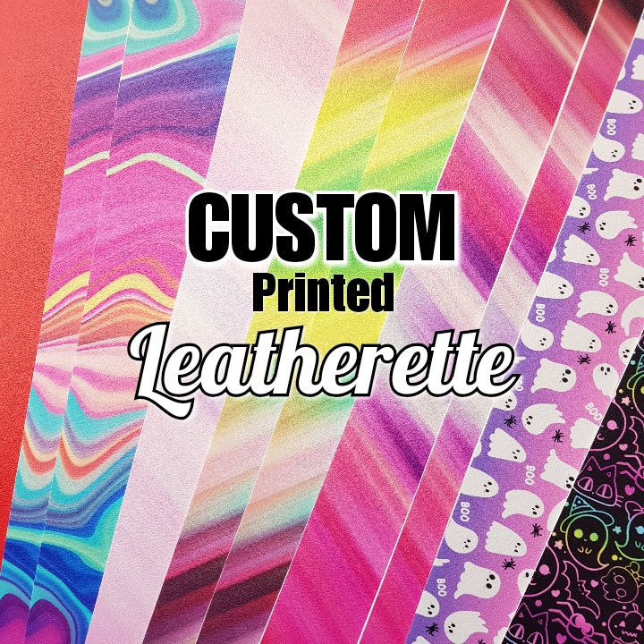 Custom print leatherette - vegan faux Leatherette vinyl