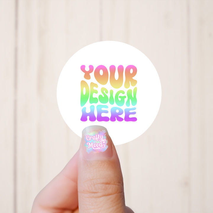 ROUND - PRINTED STICKERS CUSTOM business LOGO LABELS BUSINESS