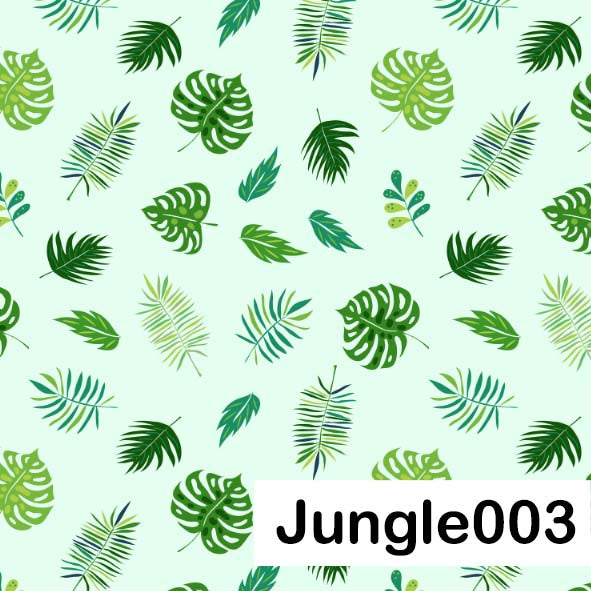 Jungle - Leatherette vinyl -canvas - choose Fabric Sheets