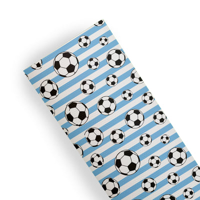 Football soccer - Pu Leather vinyl - canvas - choose Fabric material Sheets
