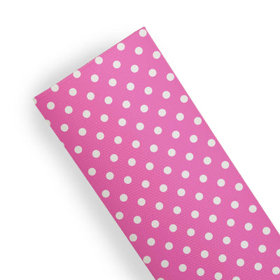 Polka dots colour base - Pu Leather vinyl - canvas - choose Fabric material Sheets
