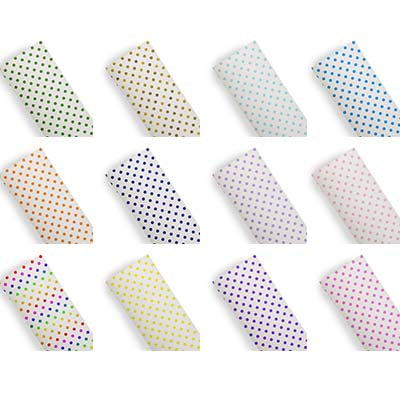 Polka dots - Leatherette vinyl - canvas - choose Fabric material Sheets
